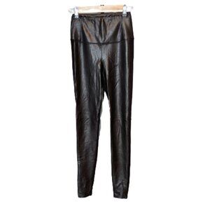 Wilfred Free Faux Leather Front Panel Pull On Leggings